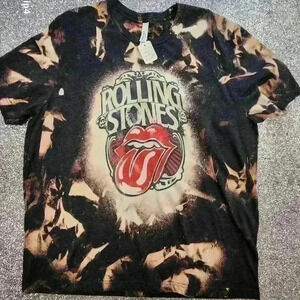 Rolling  stones distressed t shirt